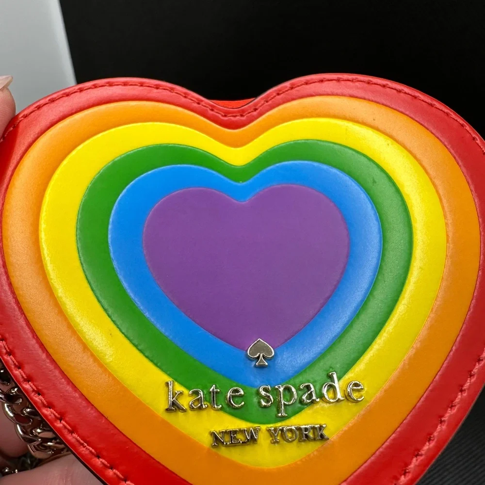 Kate Spade Rainbow Heart Coin Purse